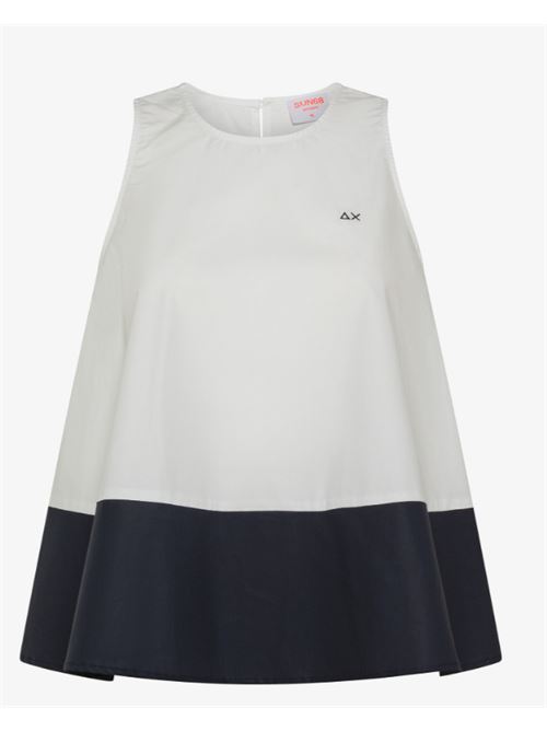 tank shirt color block no slv SUN 68 | S352360107